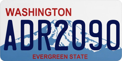 WA license plate ADR2090
