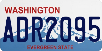WA license plate ADR2095