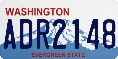 WA license plate ADR2148