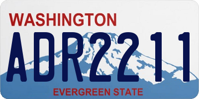 WA license plate ADR2211
