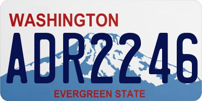 WA license plate ADR2246