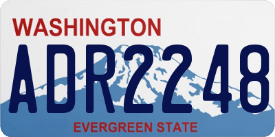 WA license plate ADR2248