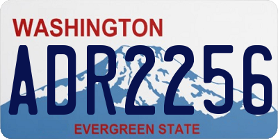 WA license plate ADR2256