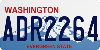 WA license plate ADR2264