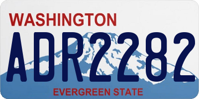 WA license plate ADR2282