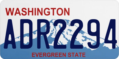 WA license plate ADR2294