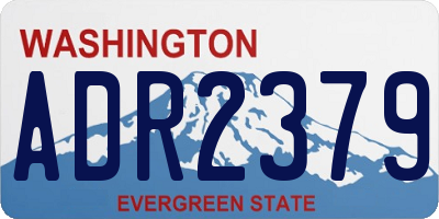 WA license plate ADR2379