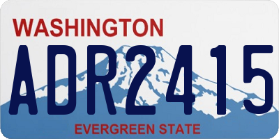 WA license plate ADR2415