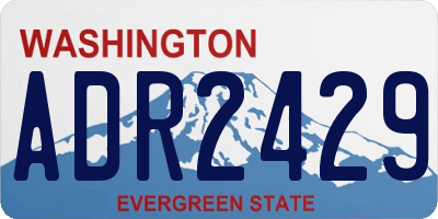 WA license plate ADR2429