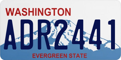 WA license plate ADR2441