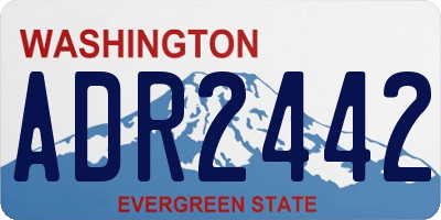 WA license plate ADR2442