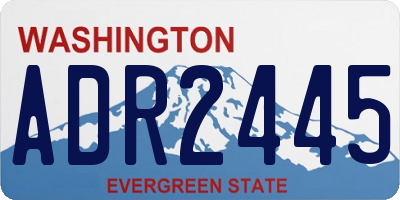 WA license plate ADR2445