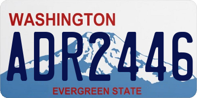 WA license plate ADR2446