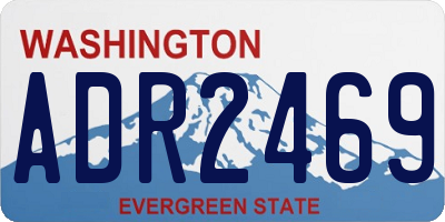 WA license plate ADR2469