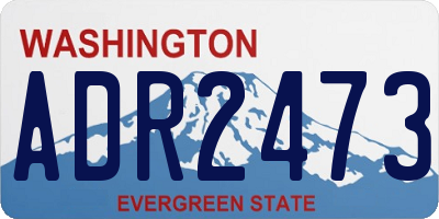 WA license plate ADR2473