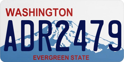 WA license plate ADR2479