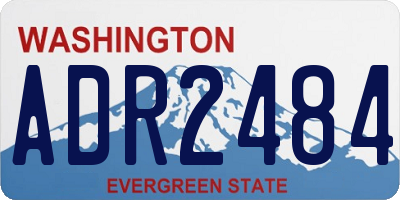 WA license plate ADR2484