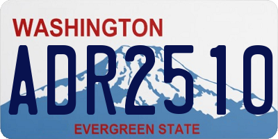 WA license plate ADR2510