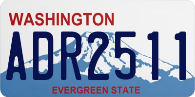 WA license plate ADR2511
