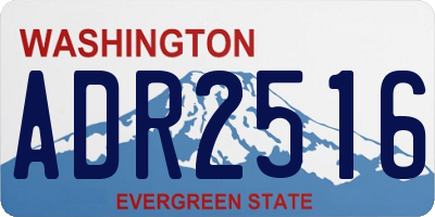 WA license plate ADR2516