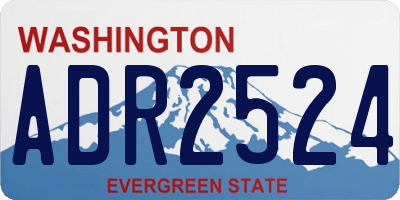 WA license plate ADR2524