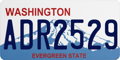WA license plate ADR2529