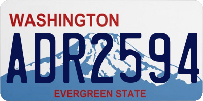 WA license plate ADR2594