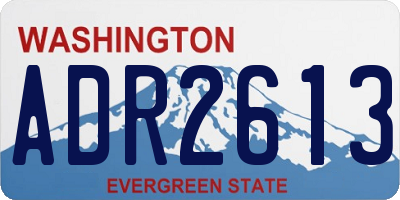 WA license plate ADR2613