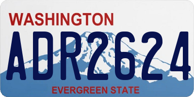 WA license plate ADR2624