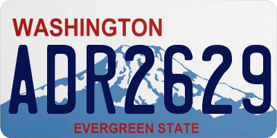 WA license plate ADR2629
