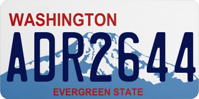 WA license plate ADR2644