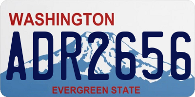 WA license plate ADR2656