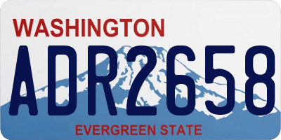 WA license plate ADR2658