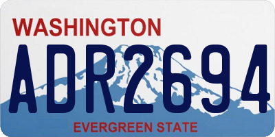 WA license plate ADR2694