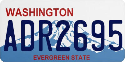 WA license plate ADR2695