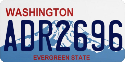 WA license plate ADR2696