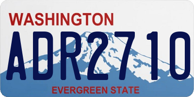 WA license plate ADR2710