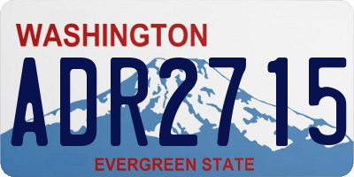 WA license plate ADR2715