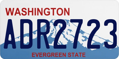 WA license plate ADR2723