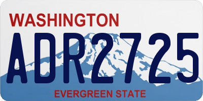 WA license plate ADR2725