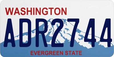 WA license plate ADR2744