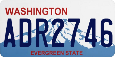 WA license plate ADR2746