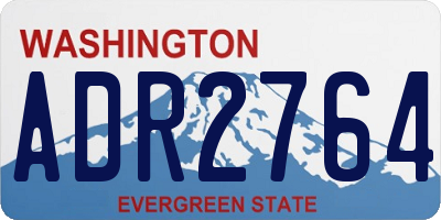 WA license plate ADR2764