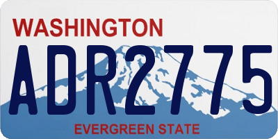 WA license plate ADR2775