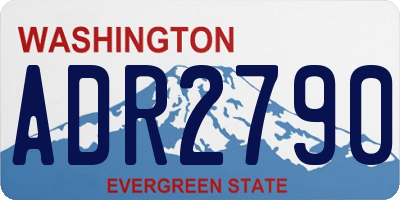 WA license plate ADR2790