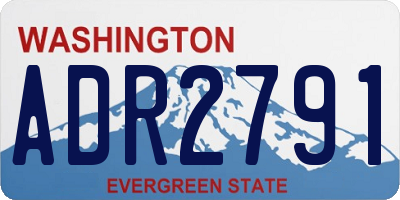 WA license plate ADR2791