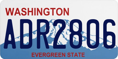 WA license plate ADR2806
