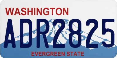 WA license plate ADR2825
