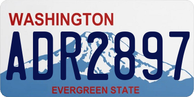 WA license plate ADR2897