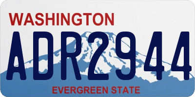 WA license plate ADR2944